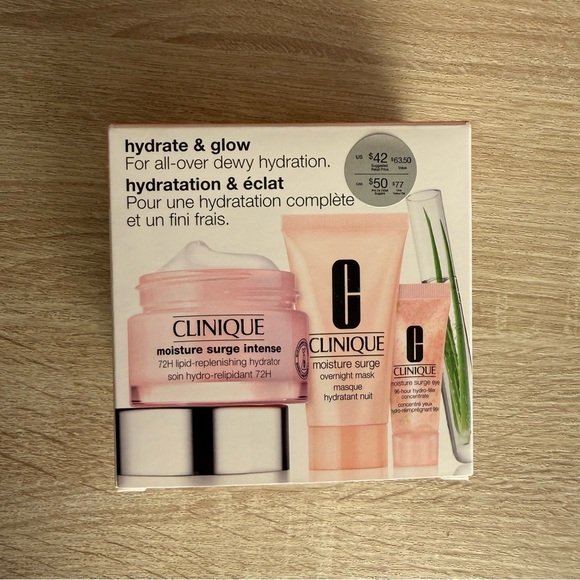 Clinique Other - Clinique Hydrate & Glow Skincare Set brand new travel size